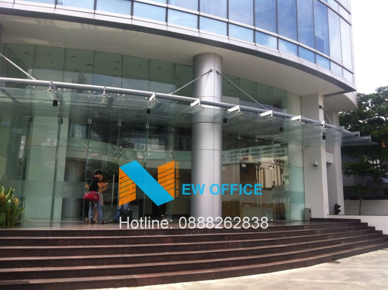 Mặt trước tòa nhà Coteccons Office Tower tại đường Điện Biên Phủ quận Bình Thạnh