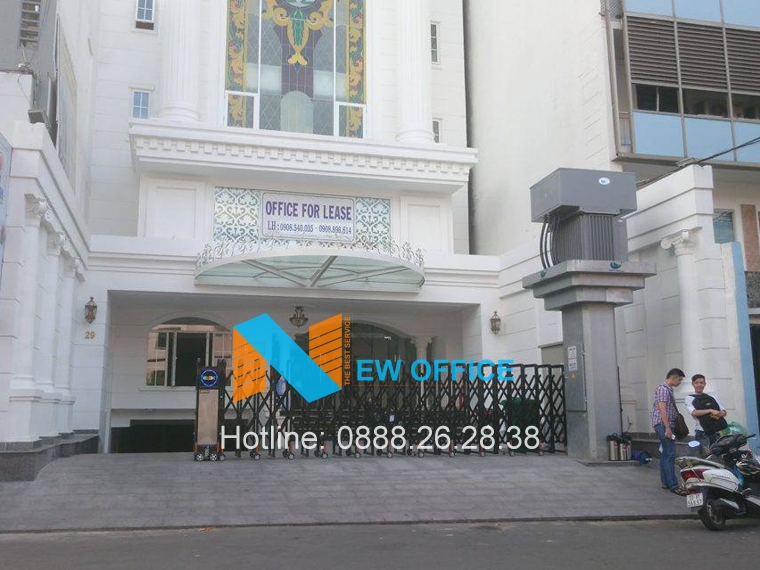 Văn phòng cho thuê quận 1 tại tòa nhà Nguyễn Khắc Nhu cửa chính của tòa nhà.