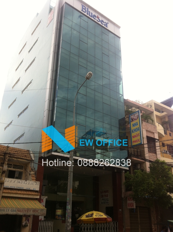 tổng quan tòa nhà Blue Sea Building tại đường Hoàng Hoa Thám quận Bình Thạnh