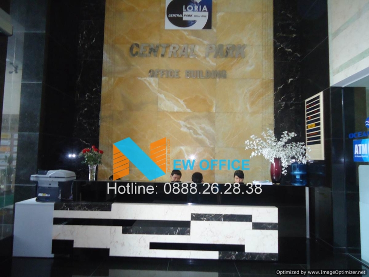 khu vưc đại sảnh tòa nhà Central Park Office Building