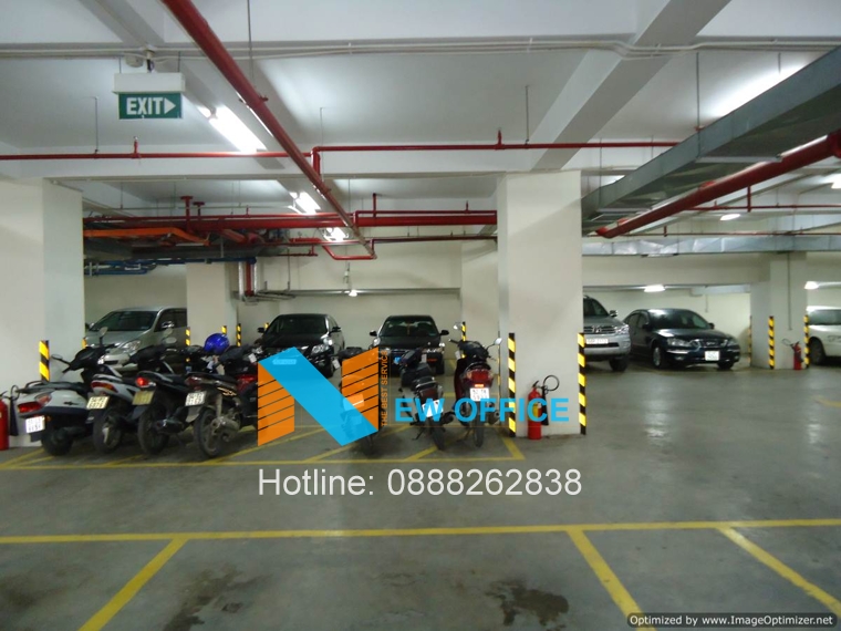 khu vực đậu xe dưới tầng hầm tòa nhà City Light Building