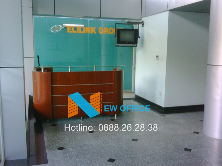 Khu vực lễ tân tại tòa nhà Elilink Building.