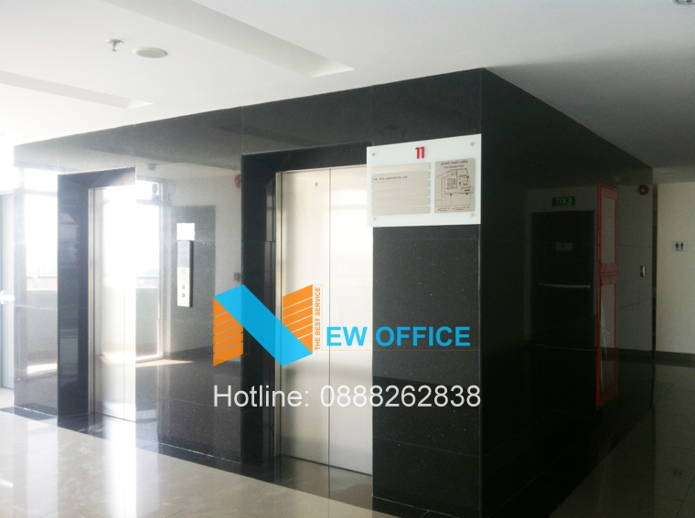 khu vưc thang máy tòa nhà HMC Tower