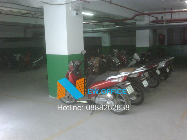 Bãi giữ xe tại tòa nhà JABES BUILDING