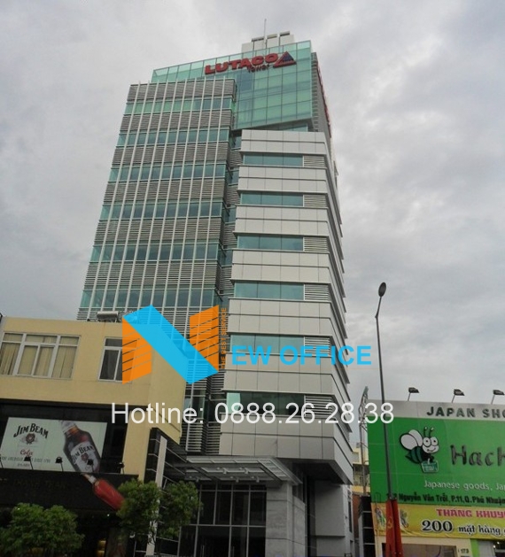Tổng quan tòa nhà Lutaco Tower trên đường Nguyễn Văn Trổi quận Phú Nhuận.