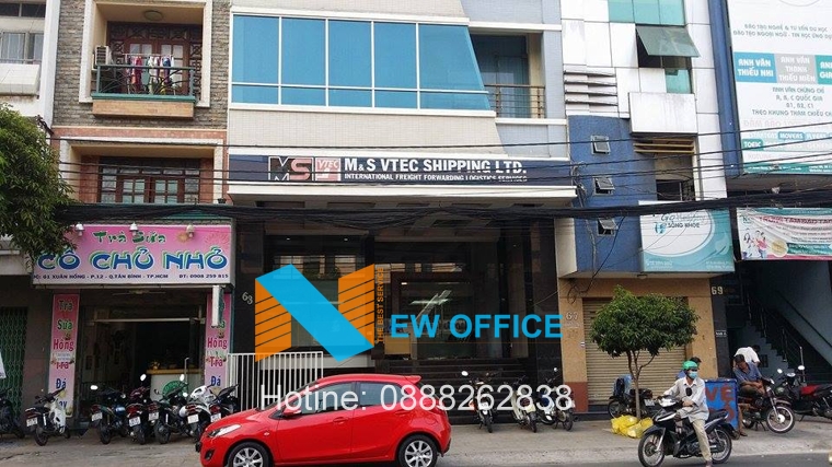Tòa nhà MSVTECH Building nhìn tổng quan từ phía ngoài