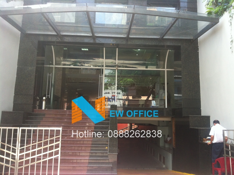 khu vực bước vào đại sảnh tòa nhà Hà Vinh Building