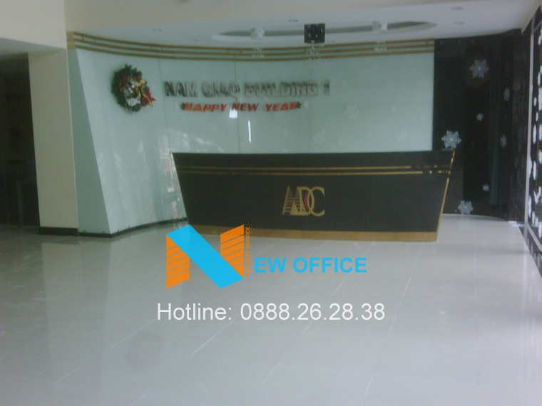 Khu vực lễ tân tại tòa nhà Nam Giao Building.