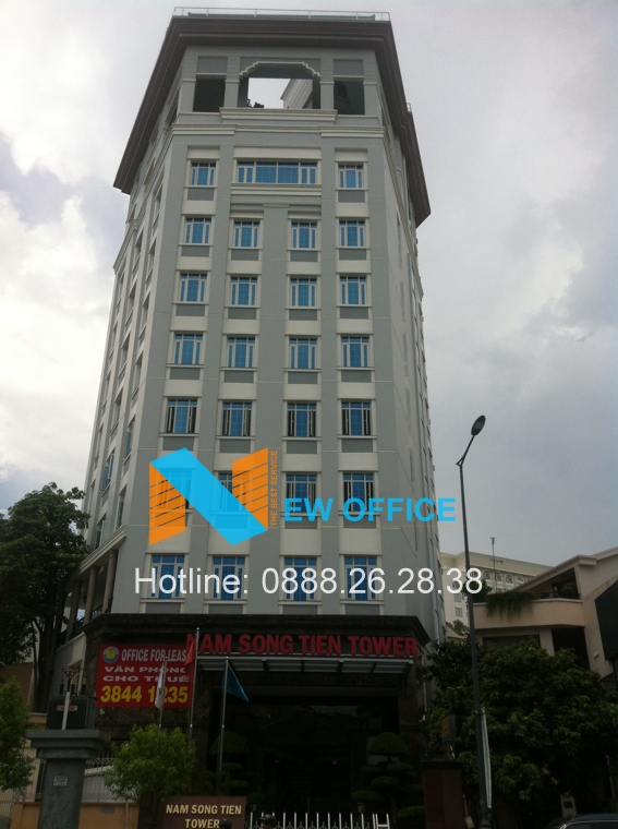 Tổng quan tòa nhà Nam Sông Tiền Tower trên đường Nguyễn Văn Trỗi quận Phú Nhuận.