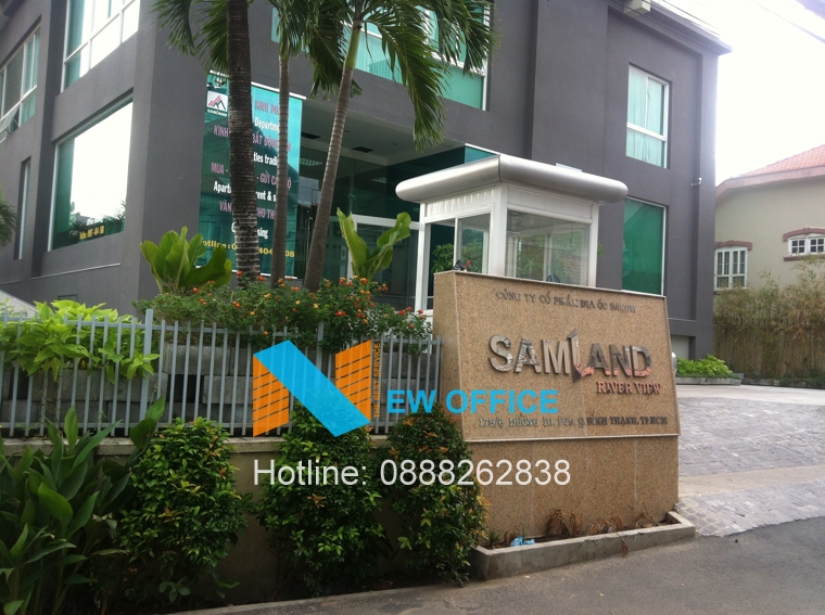 Mặt trước tòa nhà Samland Building tại đường d1