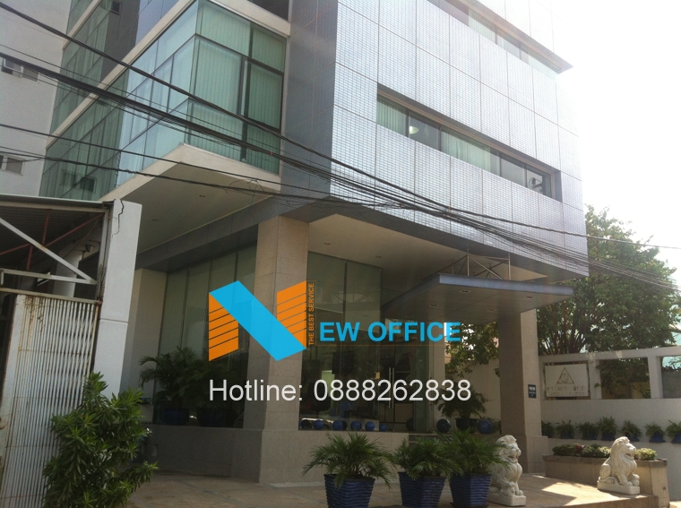 Mặt trước tòa nhà V Building quận Bình Thạnh