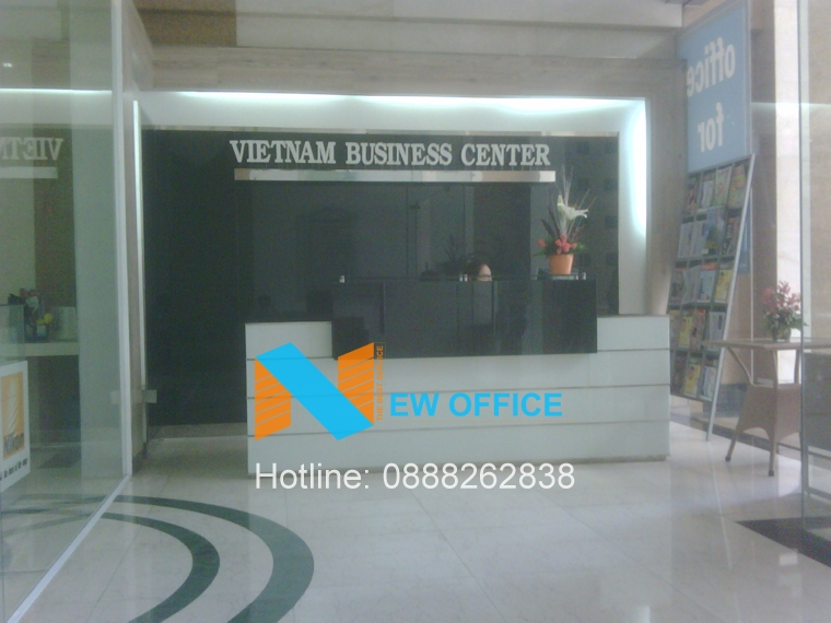 khu vực lễ tân tòa nhà VN Business Center