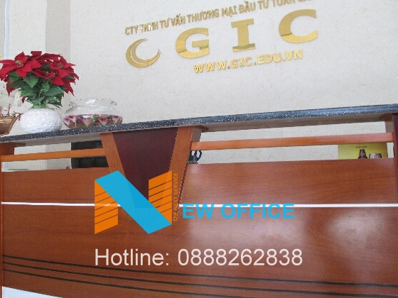 Tiếp tân tòa nhà GIC Building tại đường d2