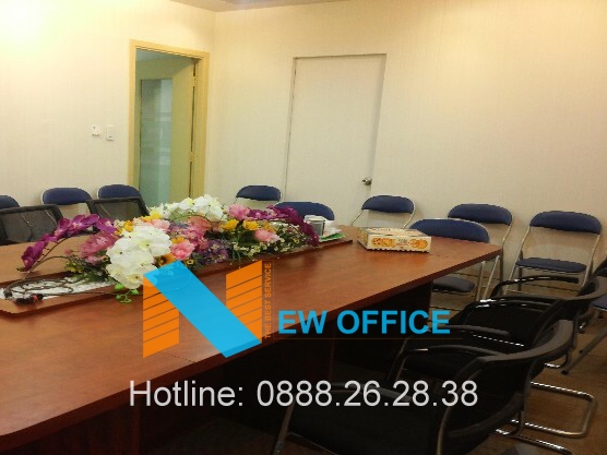 Tòa nhà OCW Corp Building bố trí phòng hợp sử dụng chung.