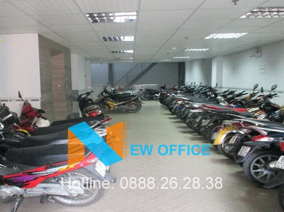 Khu vực tầng hầm của tòa nhà VMG Building.