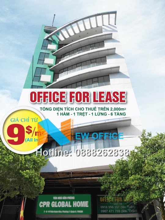 Văn phòng cho thuê tại CPR Global Home building