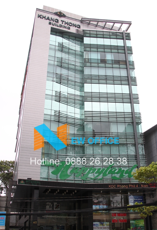 Hình ảnh tổng quan tòa nhà Khang Thông Building.