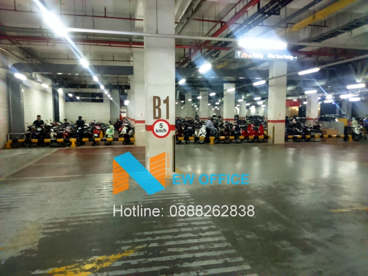 khu vực tầng hầm đậu xe tòa nhà Kumho Asiana Plaza