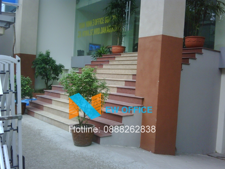 kh vưc phía trước bước vào sảnh tòa nhà Đỗ Trần Building