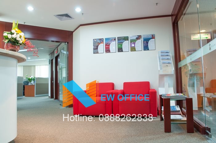 khu vực đại sảnh tiếp khách tòa nhà Diamond Plaza