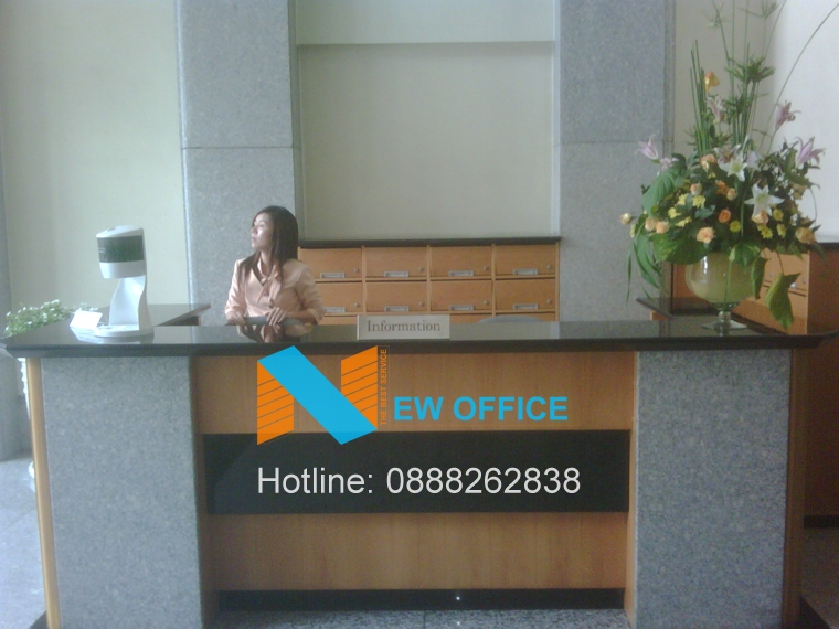 khu vực lễ tân tòa nhà Saigon Tower